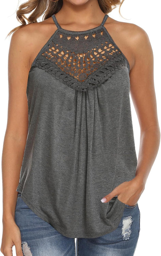 Sleeveless Lace Crochet